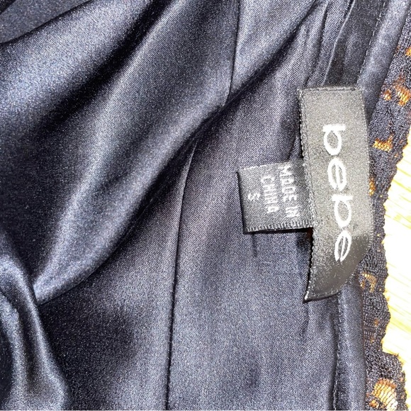 Bebe Strapless Y2K Silk Dress Size Small - Picture 5 of 10